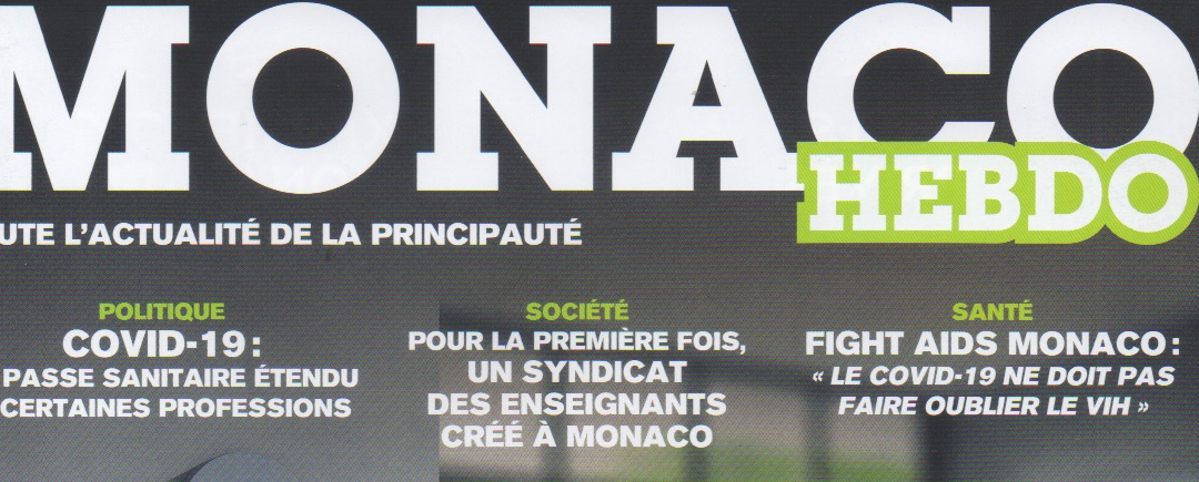 Entretien avec Monaco Hebdo (décembre 2021)